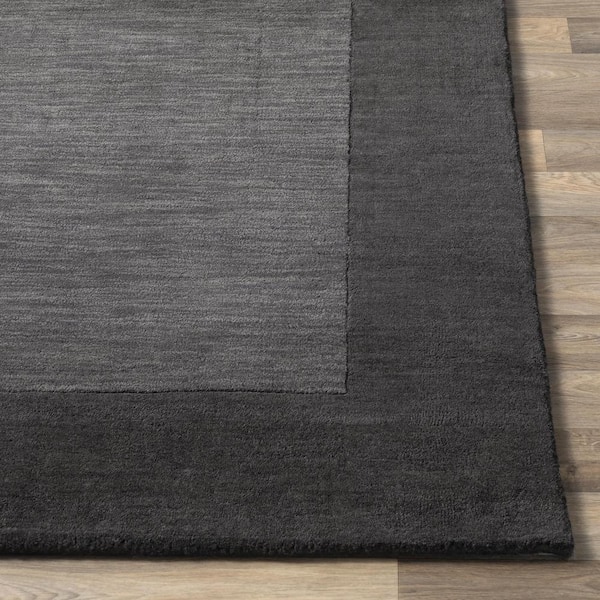 Foxcroft Charcoal 3 ft. x 8 ft. Indoor Runner Rug