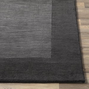 Foxcroft Charcoal 6 ft. x 6 ft. Indoor Square Area Rug