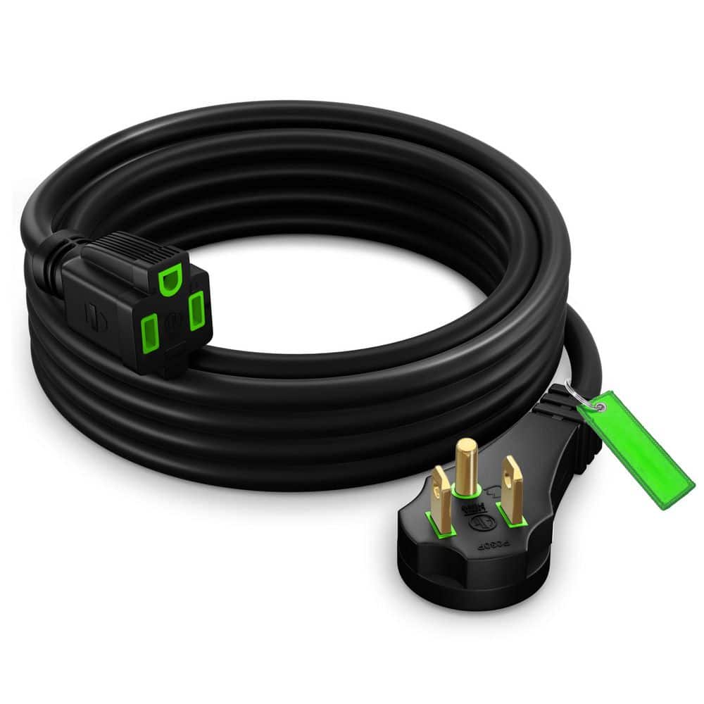 8 ft. 14 / 3 Medium / Heavy Duty Indoor Extension Cord with Angled Plug, 15 Amps, Black price history on PriceWatchPro