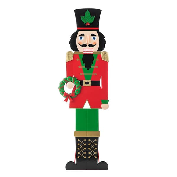60 in. H Metal Nutcracker Porch Decor