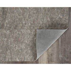 Underlay Premier Plush Grey and Multi 2 ft. x 8 ft. Hard and Smooth Surface Rug Pad