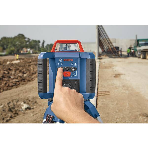 Bosch - REVOLVE 2,000 ft. Horizontal/Vertical Rotary Laser Self Leveling Complete Kit with Manual Dual Slope