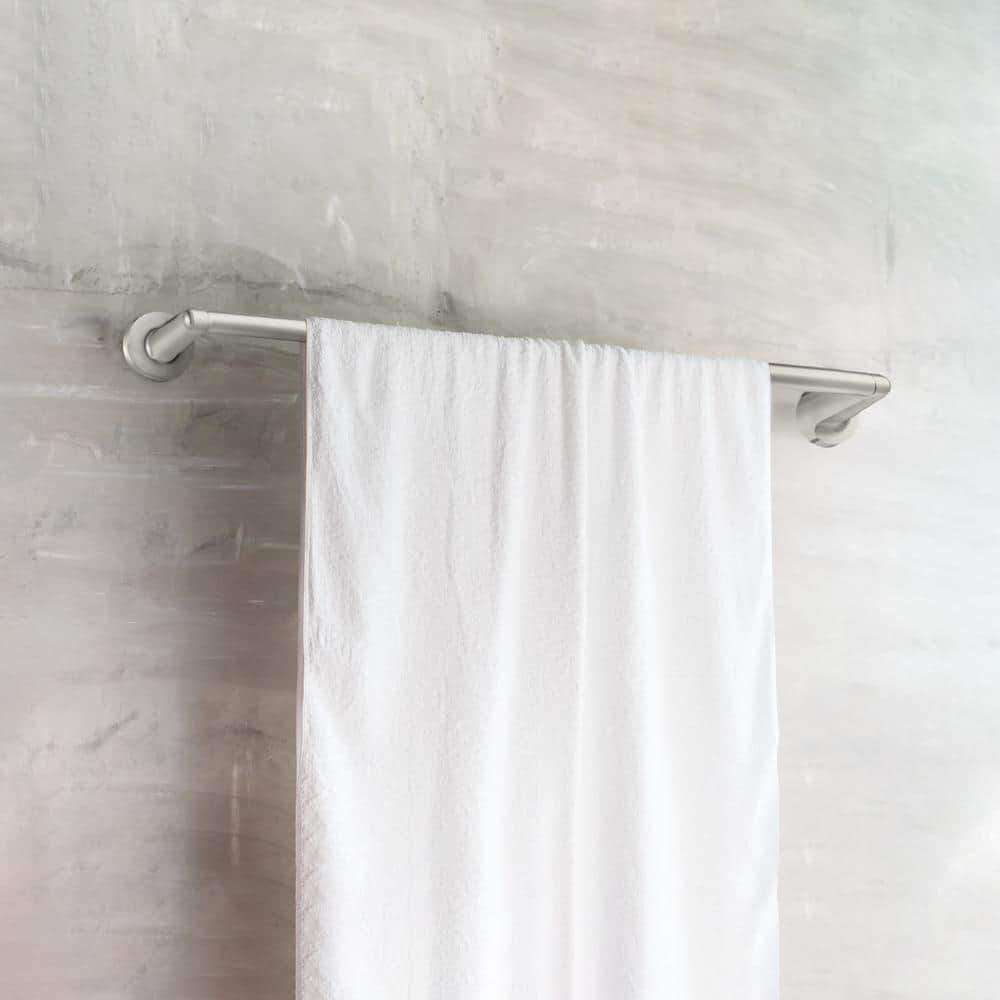 Brushed Nickel 24-Inch Wall Mounted Towel Bar