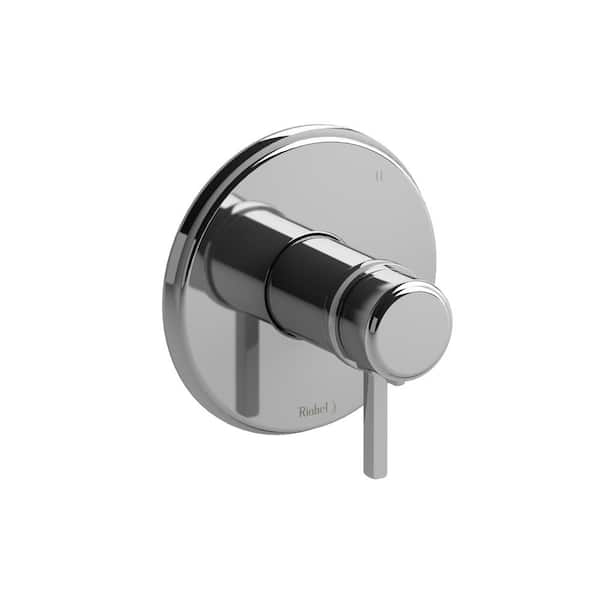 Momenti 1-Handle Wall Mount 1/2 in. Therm and Pressure Balance Trim Kit in Chrome (Valve Not included)