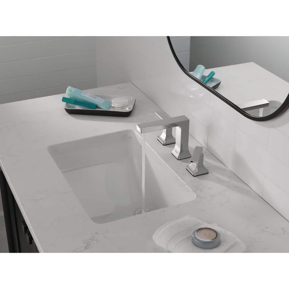Velum Chrome Widespread Bathroom Faucet with Dual Handles