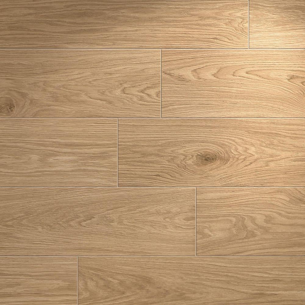 Foresta Oak Amber 8 in. x 40 in. Wood Look Porcelain Floor and Wall Tile (12.92 sq. ft./Case) price history on PriceWatchPro