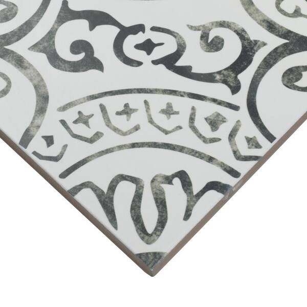 MSI Take Home Tile Sample-Baroque Stamp 4 in. x 4 in. Matte