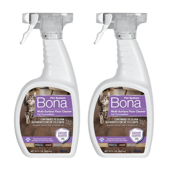 Bona 32 oz. Multi-Surface Floor Cleaner, Cat Formulation (2-Pack)