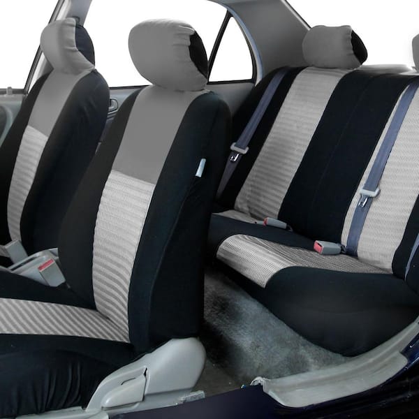 Fabric 47 in. x 23 in x 1 in. Deluxe 3D Air Mesh Full Set Seat Covers