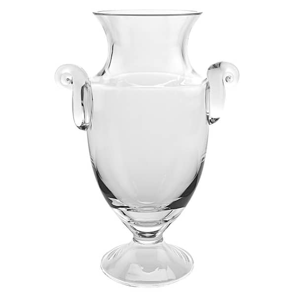 HomeRoots Charlie Clear Crystal Table Vase