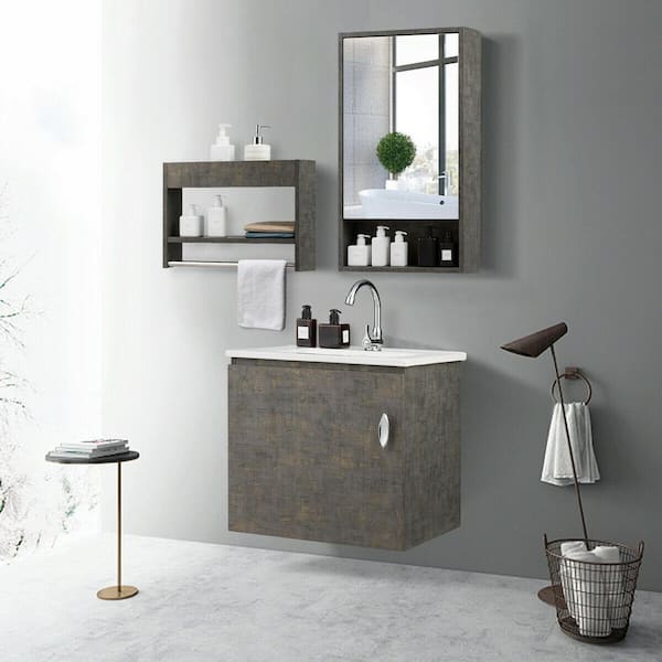 Bath Storage Combo Kit, Bathroom Vanity And Storage Cabinet Set