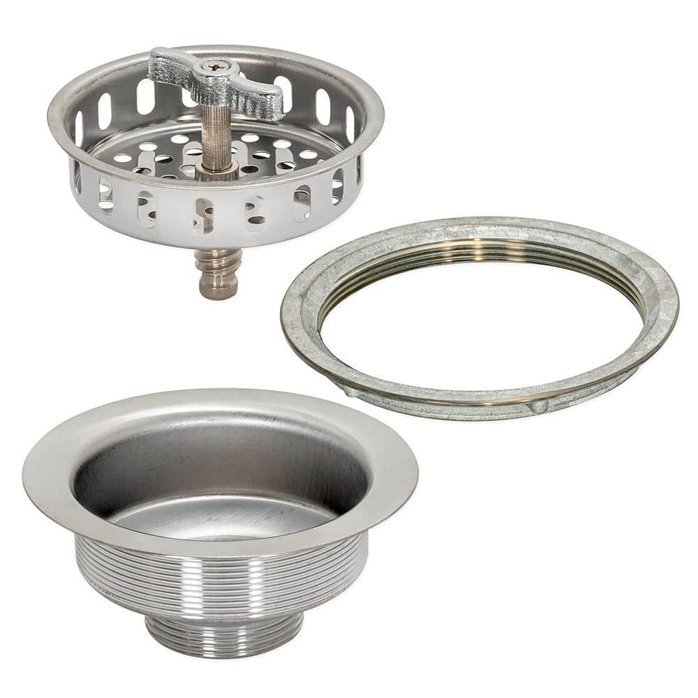 Stainless Steel Spin and Seal Kitchen Sink Strainer