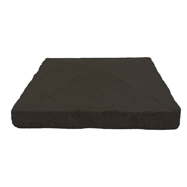 13.5 in. x 13.5 in. Iron Ore Faux Stone Peaked Pillar Cap Siding