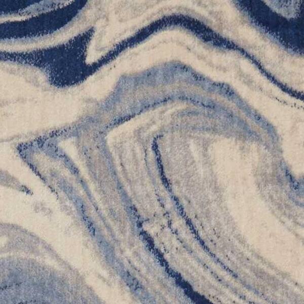 9 ft. x 13 ft. Gray Abstract Washable Area Rug