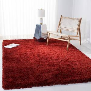 Classic Shag Ultra Rust 2 ft. x 3 ft. Solid Area Rug