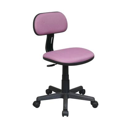 Student Series Purple Fabric Seat Task Chair with Casters and Height Adjustment