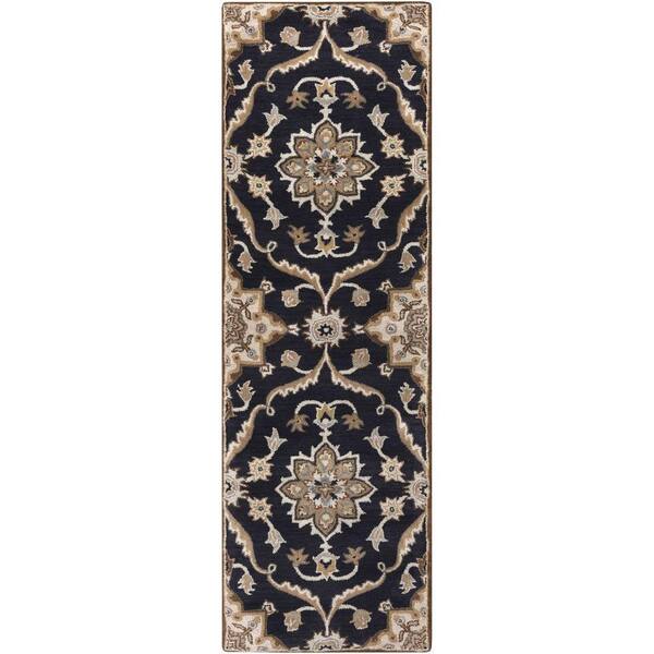 Artistic Weavers Ferdinand Navy 3 ft. x 8 ft. Indoor Runner Rug