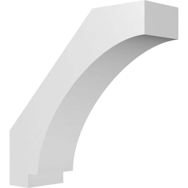 Ekena Millwork Imperial 3 in. x 10 in. x 10 in. Architectural Grade PVC Knee Brace