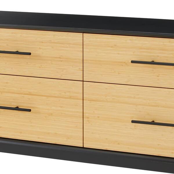 Greenington Santa Cruz 4 Drawer Wheat Dresser 28 in. x 73.5 in. x