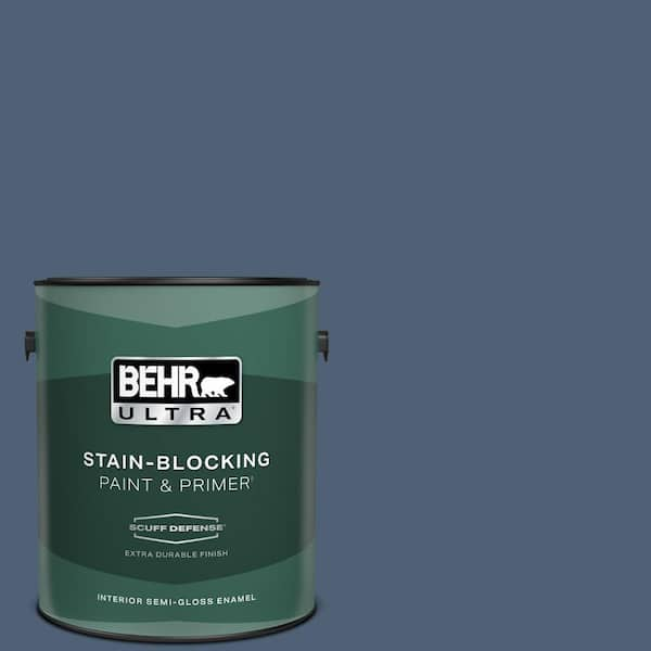 BEHR ULTRA 1 gal. #BIC-52 Loyalty Extra Durable Semi-Gloss Enamel Interior Paint & Primer