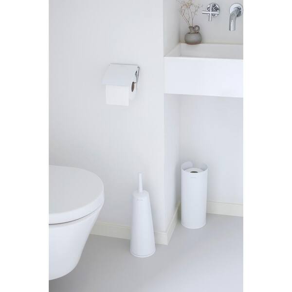 3pcs Ceramic Matt Colour Matching Bathroom Dispenser Tumbler Toilet Brush Set 