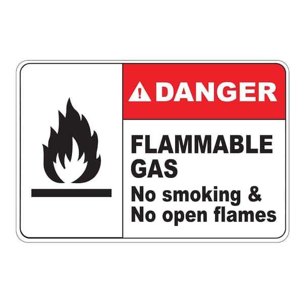 2 x NON FLAMMABLE COMPRESSED GAS WARNING HAZARD LABELS STICKERS 100x100mm