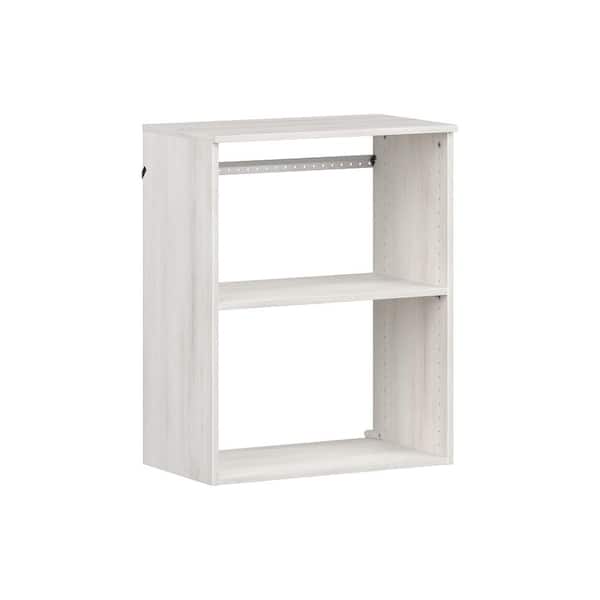 ClosetMaid Style+ 14.59 in. D x 25.12 in. W x 31.28 in. H Bleached Walnut Wood Closet System Hanging Tower