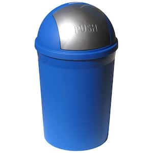 4 Gal. Blue Swivel Lid Trash Can