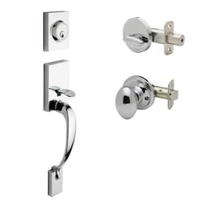 Fashion Polished Stainless Door Handleset and Egg Knob Trim