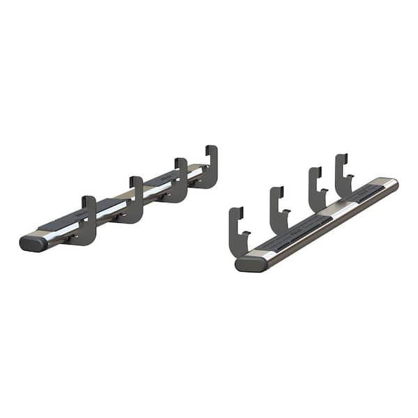 Aries 6 x 91-Inch Oval Polished Stainless Steel Nerf Bars, Select Chevrolet Silverado, GMC Sierra 1500, 2500, 3500 HD Crew Cab