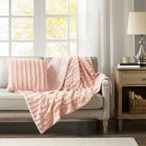 York Blush 20 in. x 20 in. Throw Pillow