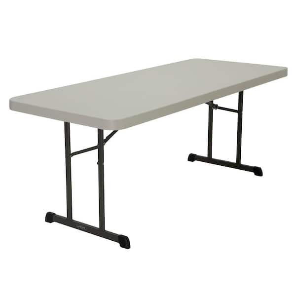 Lifetime 72 in. Almond Plastic Folding Banquet Table (Set of 18)