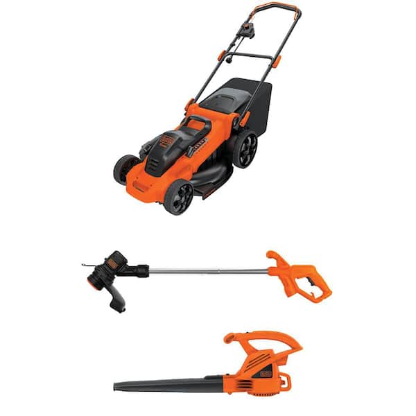 20 in. 13 AMP Corded Electric Walk Behind Push Lawn Mower, 13 in. 4 Amp String Trimmer/Lawn Edger and 7 AMP Leaf Blower