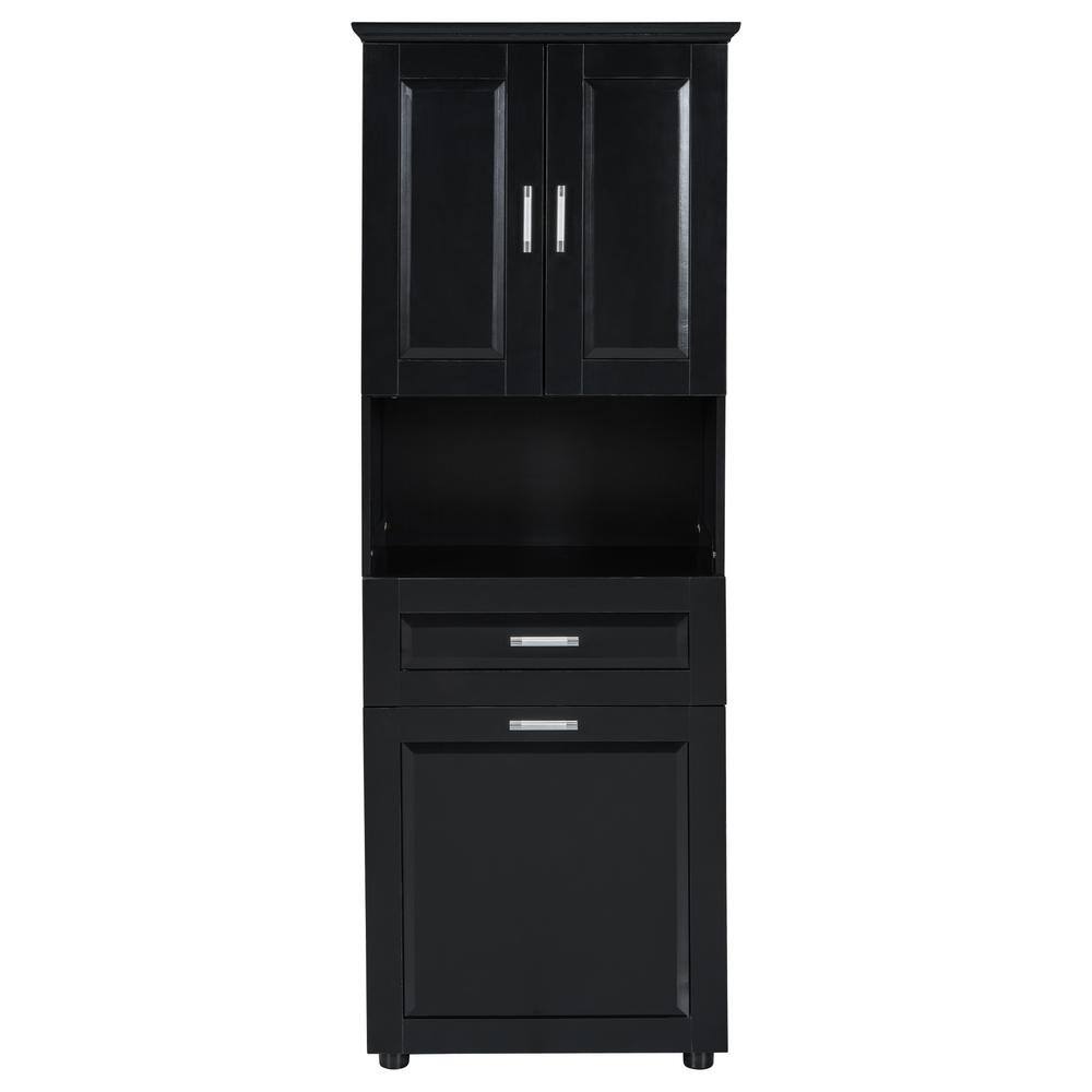24.72 in. W x 16.29 in. D x 69.92 in. H Ready to Assemble Tall Bath Storage