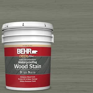 5 gal. #ST-137 Drift Gray Semi-Transparent Waterproofing Exterior Wood Stain