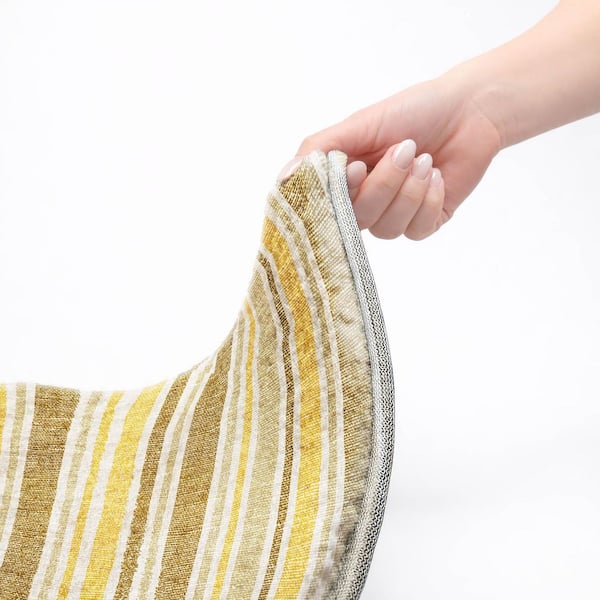 Dream Shag Premium Machine Washable Abstract ADS531 Mocha 8 ft. x 10 ft. Area Rug