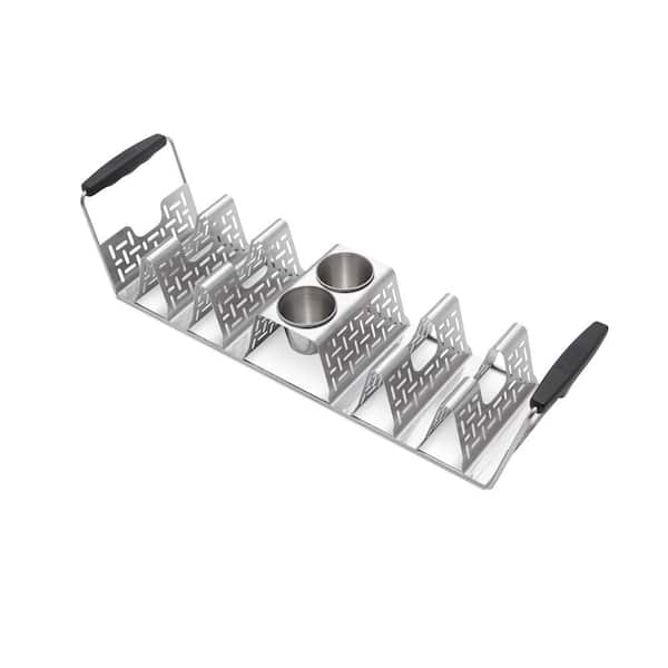 Weber Taco Rack in Stainless Steel 3400073 - The Home Depot