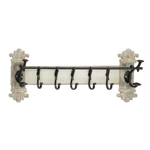White 7 Hangers Wall Hook