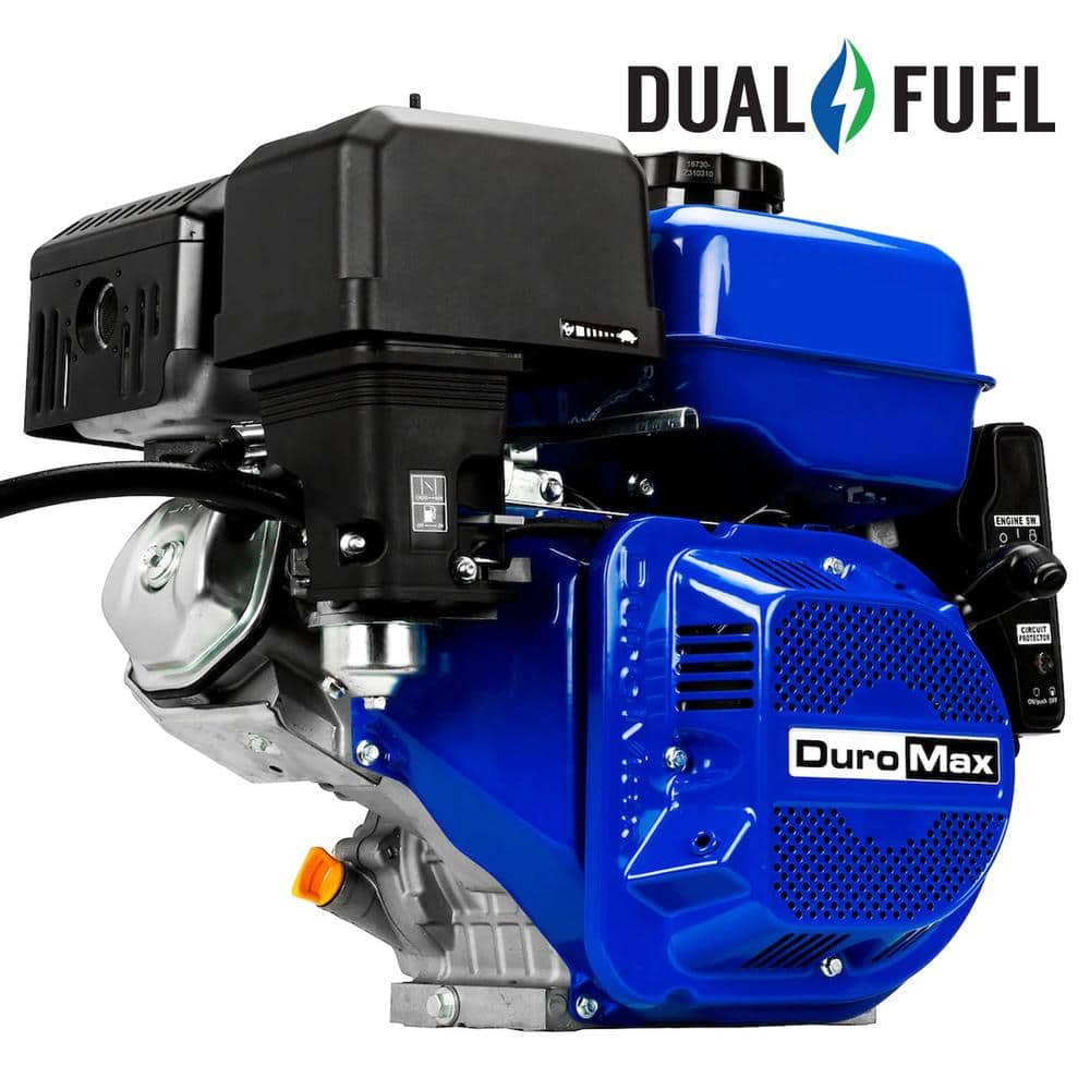 DUROMAX 439cc 1 in. Dual Fuel Gas Propane Multi-Purpose Horizontal