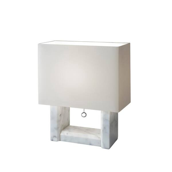 Avery 16 in. White Avery Table Lamp
