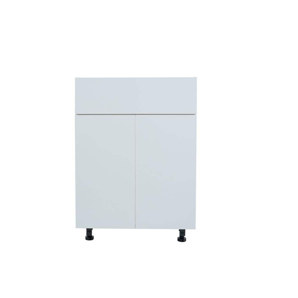 Radiance 30 in. W x 21 in. D x 34.50 in. H Ready to Assemble Slab Bath Cabinet in White Gloss price history on PriceWatchPro