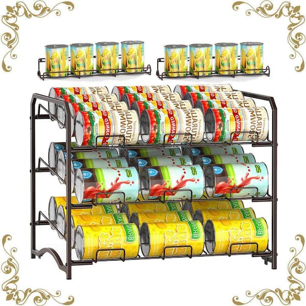 Can Rack Organizer,Stackable Pantry Organizer Can Storage