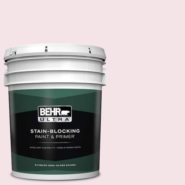 BEHR ULTRA 5 gal. #100A-2 Be Mine Semi-Gloss Enamel Exterior Paint & Primer