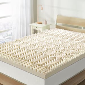 3 in. Twin 5-Zone Memory Foam Mattress Topper with Copper Infusion