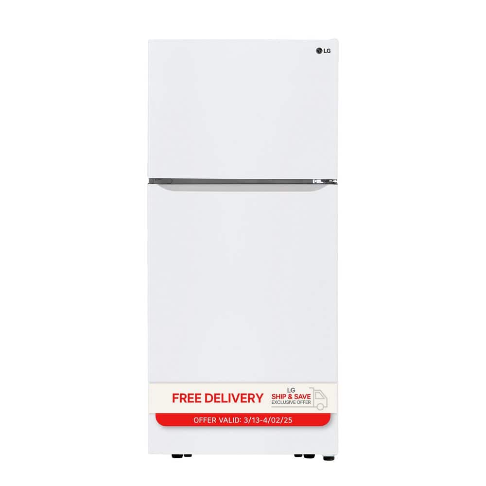 30 in. W 20 cu. ft. Top Freezer Refrigerator w/ Multi-Air Flow and Reversible Door in White, ENERGY STAR
