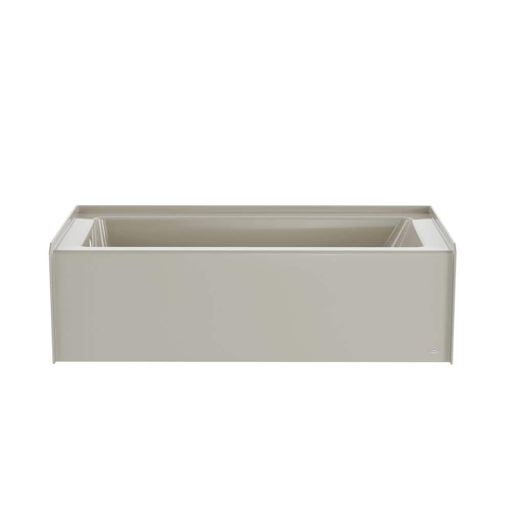 JACUZZI PROJECTA 66 in. x 32 in. Rectangular Skirted Soaking Bathtub with  Left Drain in Oyster T1S6632BLXXXXY - The Home Depot
