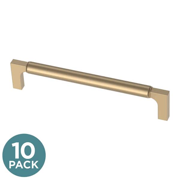 Liberty 10-Pack Artesia 6-5/16 in. (160 mm) Modern Champagne Bronze Cabinet Drawer Bar Pulls