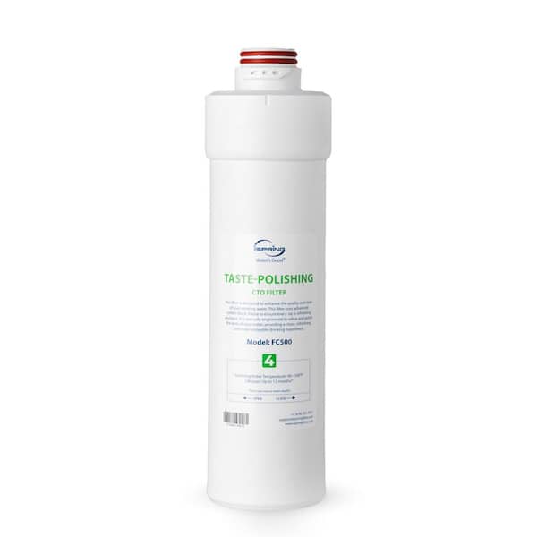 4th-Stage Taste-Polishing CTO Water Replacement Filter for RO5004F Tankless RO System, Lasts up to 12 Months