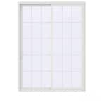 JELD-WEN 60 In. X 96 In. V-4500 White Vinyl Left-Hand 10 Lite Sliding ...