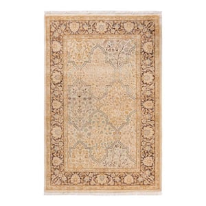 One-of-a-Kind Traditional Ivory 3 ft. x 5 ft. Hand Knotted Oriental Area Rug